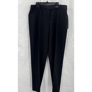 NEW Jones New York Women's Black Bi-Stretch Straight Leg Pant Size 8 NWT